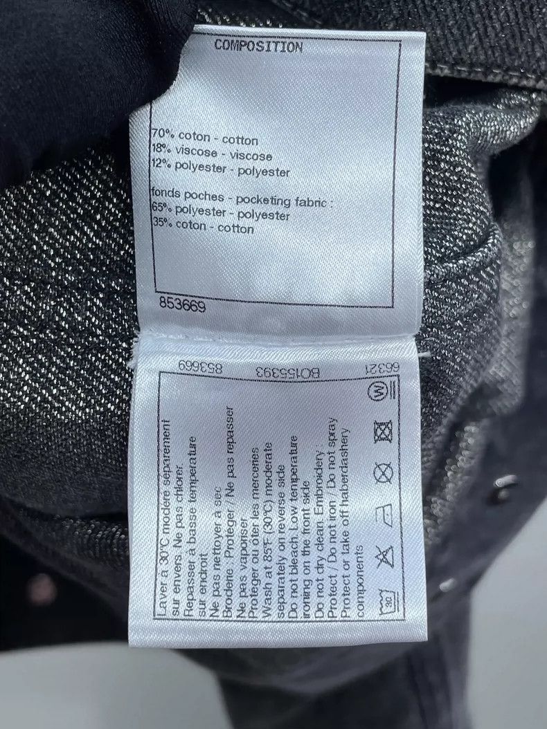 Chanel Chanel 23C popular dark gray denim jacket Size XS / US 0-2 / IT 36-38 - 7 Thumbnail