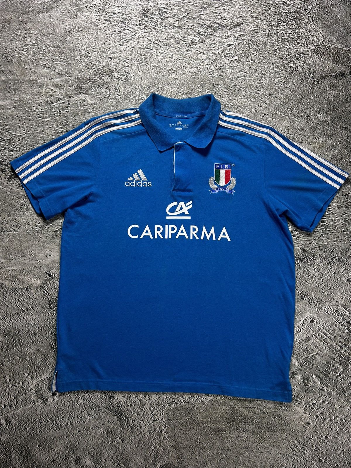Adidas × Vintage Italy Adidas vintage polo T-shirt blue Chief Keef Size US XL / EU 56 / 4 - 1 Thumbnail
