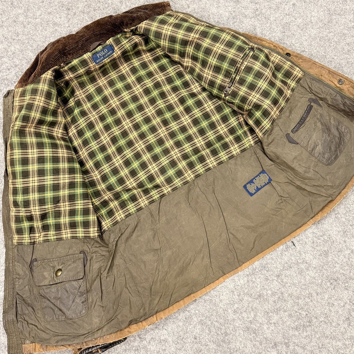 Polo Ralph Lauren 90🔥 vintage polo ralph lauren brown wax jacket Size US S / EU 44-46 / 1 - 11 Thumbnail