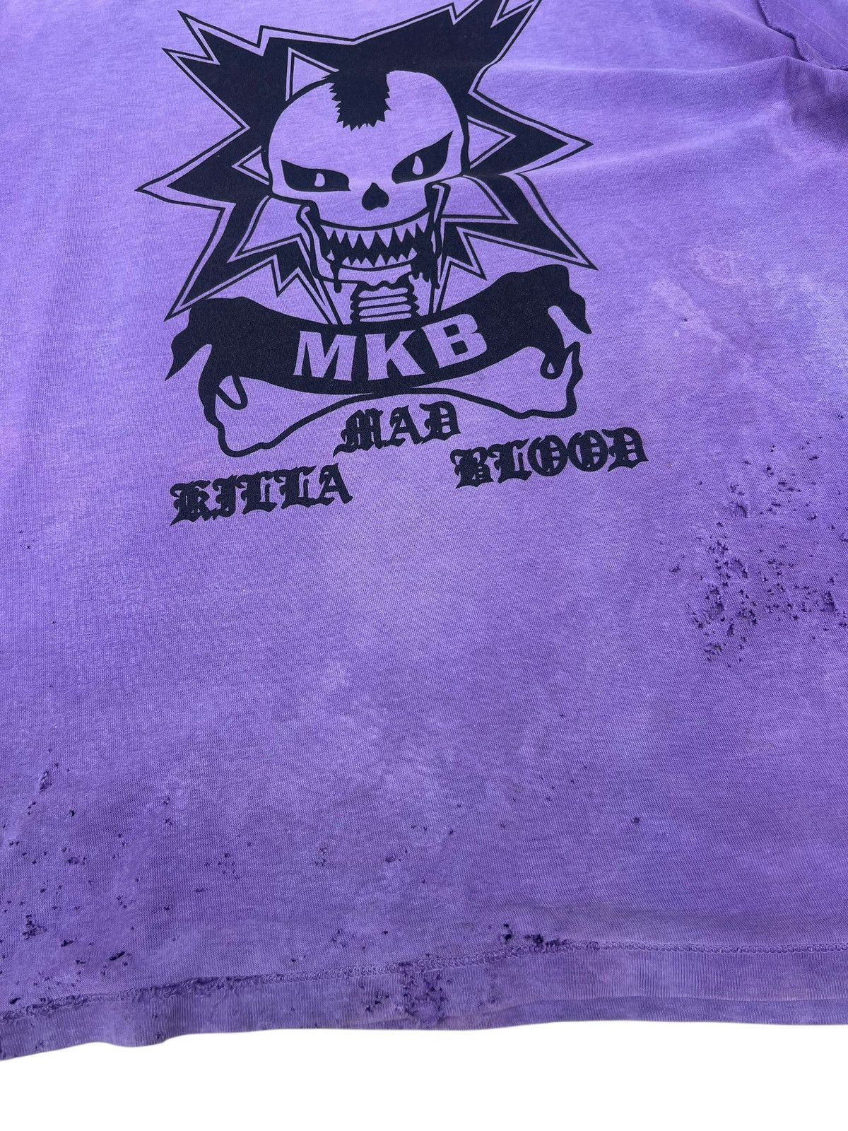 20471120 Trashed Vintage MilkBoy Japan Mad Killa Blood Faded Tees Size US L / EU 52-54 / 3 - 7 Thumbnail