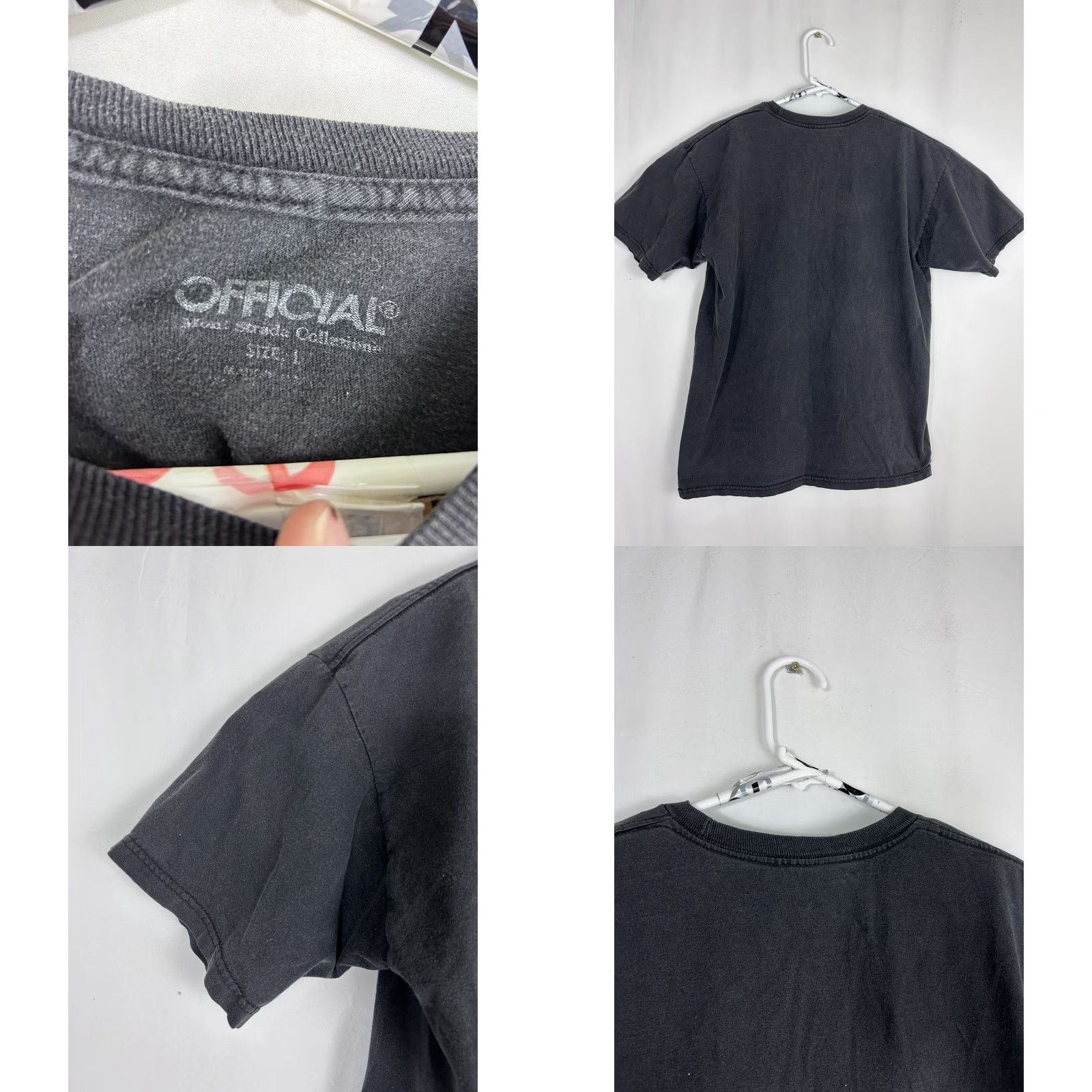 J Brand VINTAGE Official Brand Mens Large Black Spellout Graphic Y2K Style T-Shirt Size US L / EU 52-54 / 3 - 8 Thumbnail