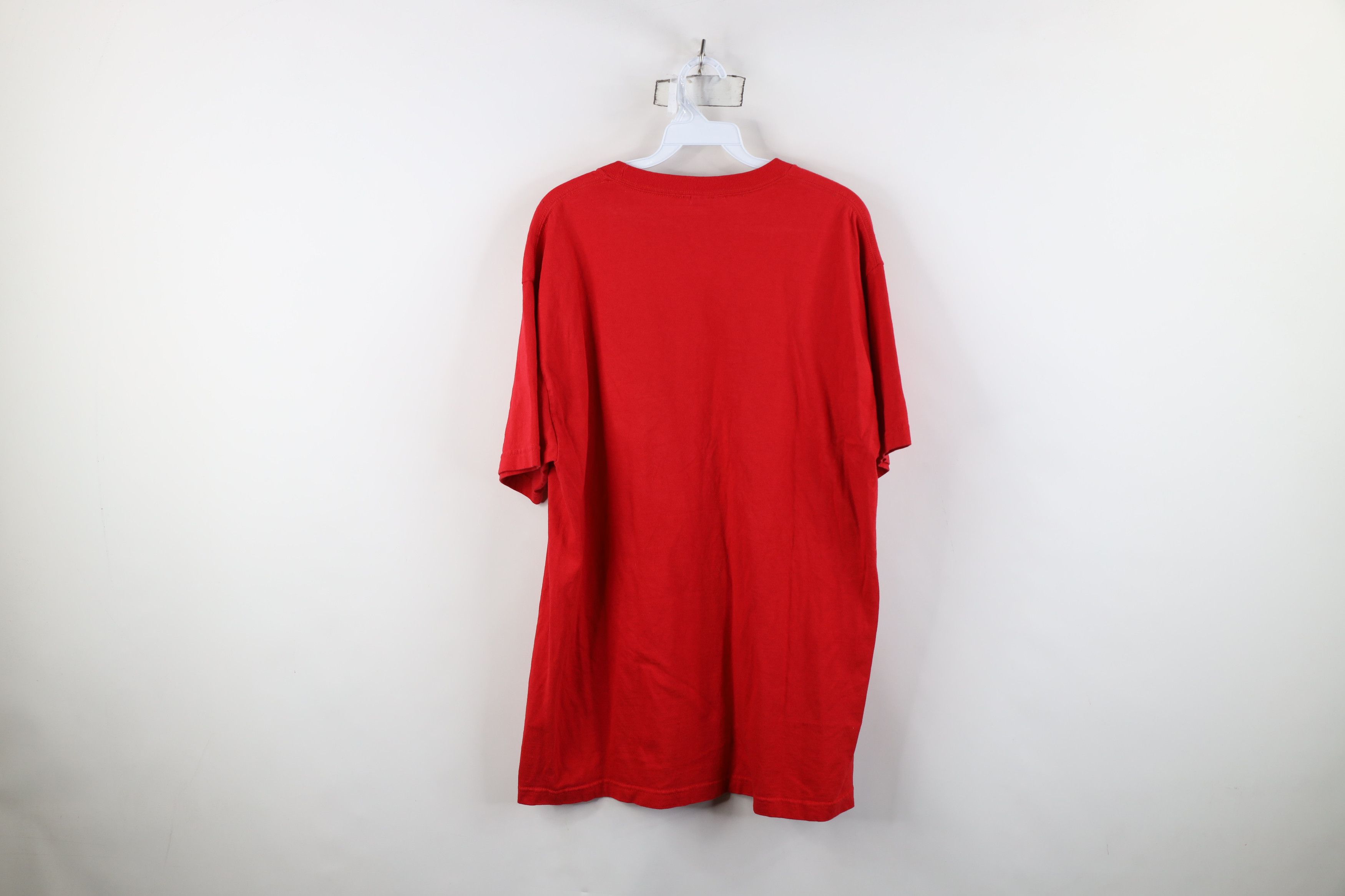 Nike Vintage Y2K Nike Travis Scott Center Swoosh T-Shirt Red Size US L / EU 52-54 / 3 - 11 Thumbnail