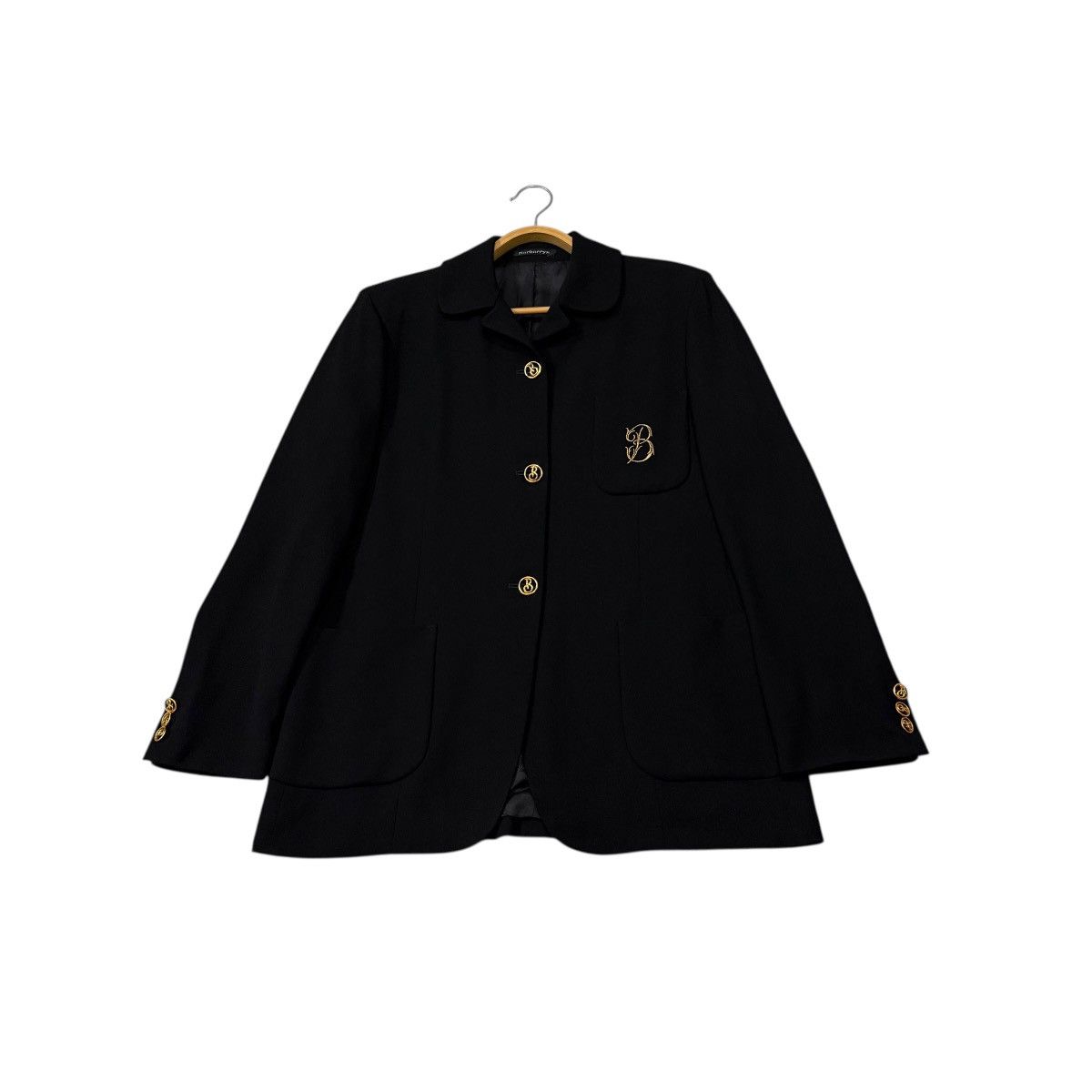 Burberry Vintage Burberry England Gold Buttons Casual Wool Jacket Size M / US 6-8 / IT 42-44 - 1 Thumbnail