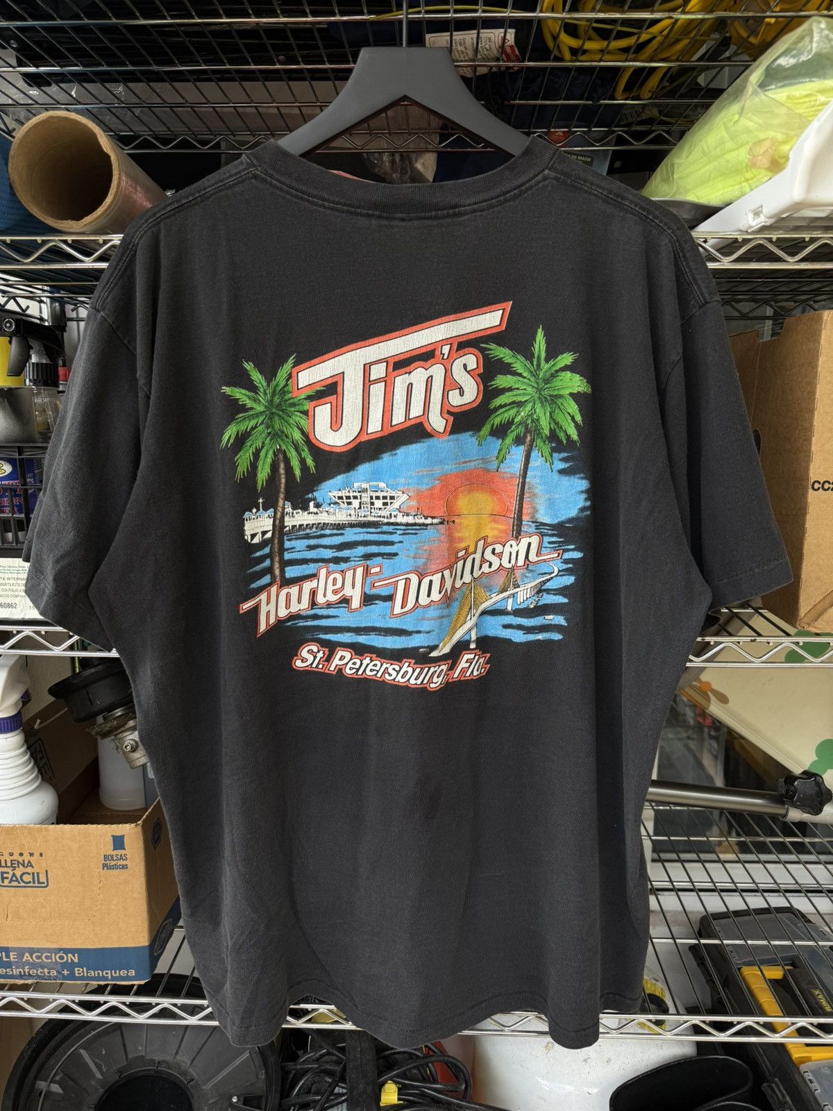 Harley Davidson Vintage 1993 Harley Davidson Big Eagle Size US XL / EU 56 / 4 - 2 Thumbnail