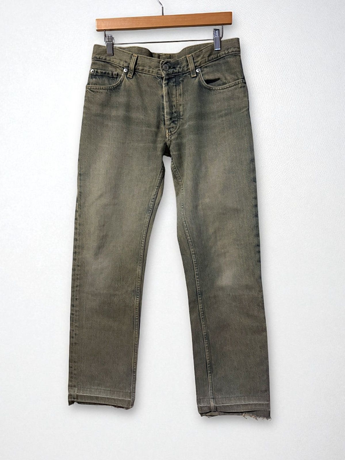 Helmut Lang S/S 1998 Vintage Stained Denim | Grailed