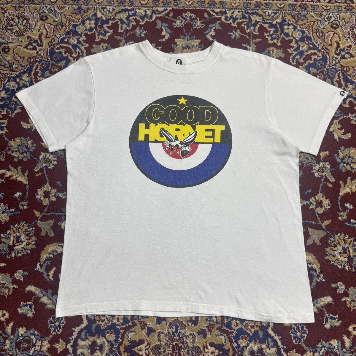 GOODENOUGH 90-00s Vintage GOODENOUGH Hornet Hiroshi Fujiwara Y2K tee Size US S / EU 44-46 / 1 - 2 Thumbnail