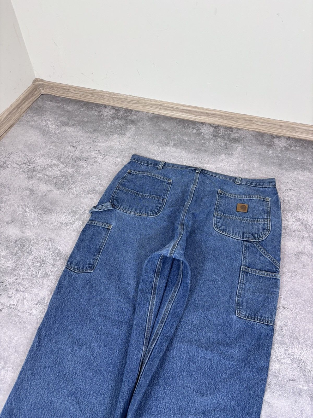 Carhartt Vintage Carhartt Men’s Blue Denim Jeans USA Workwear Size US 40 / EU 56 - 6 Thumbnail