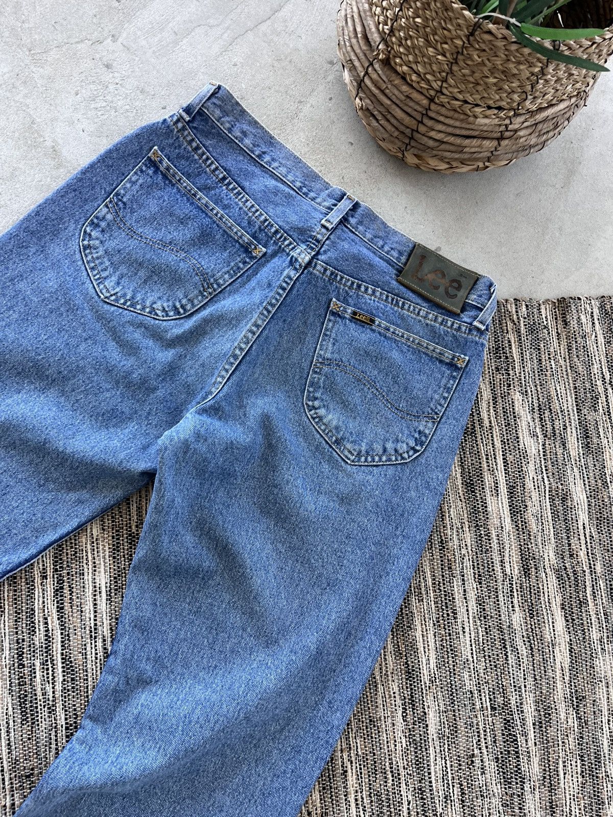Lee Vintage Lee Blue Denim Jeans Workwear Classic Fit 34/32 Y2K Size US 34 / EU 50 - 18 Thumbnail