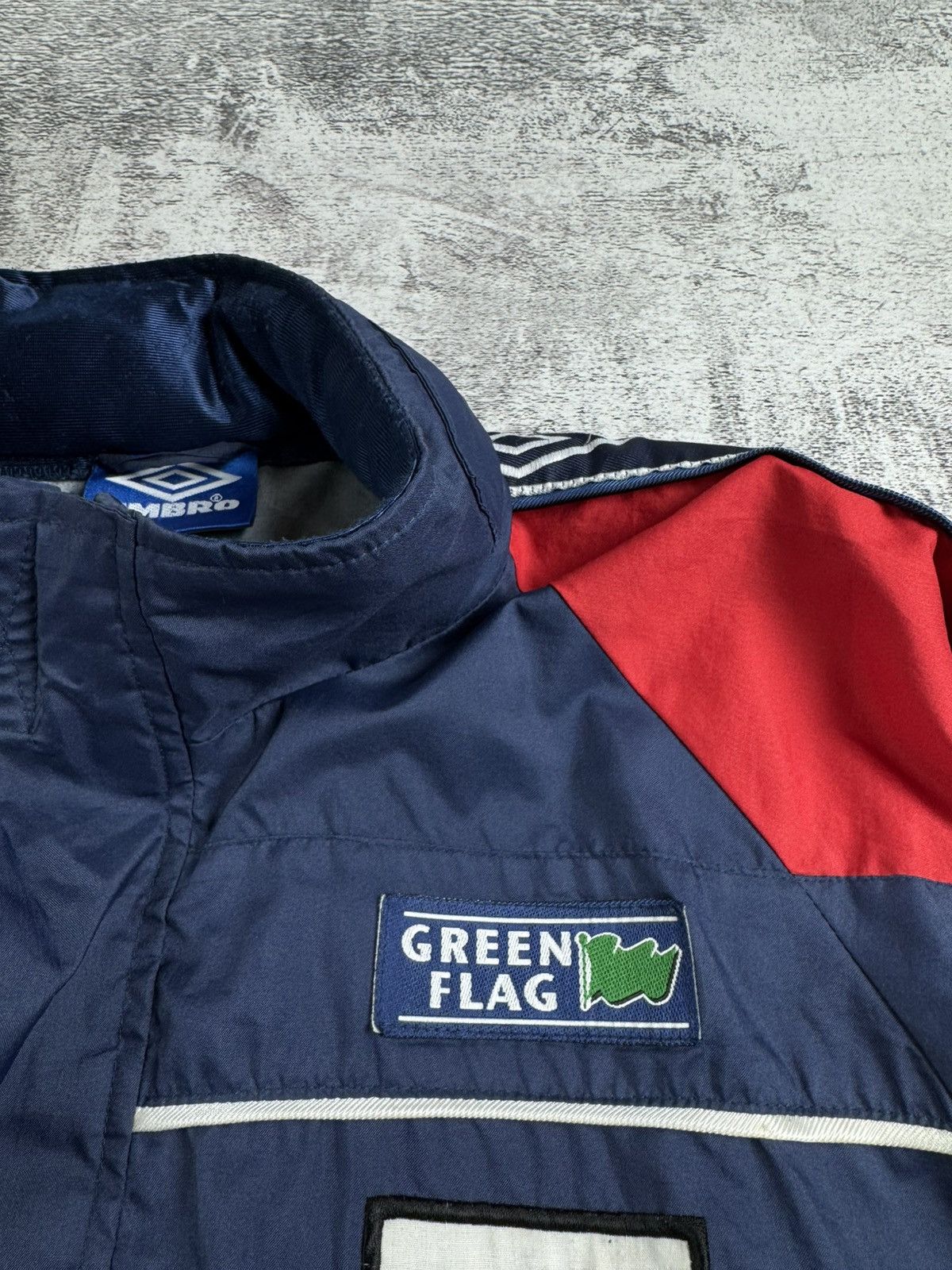 Umbro England 1996 Football Track Jacket Green Flag Windbreaker Size US L / EU 52-54 / 3 - 9 Thumbnail