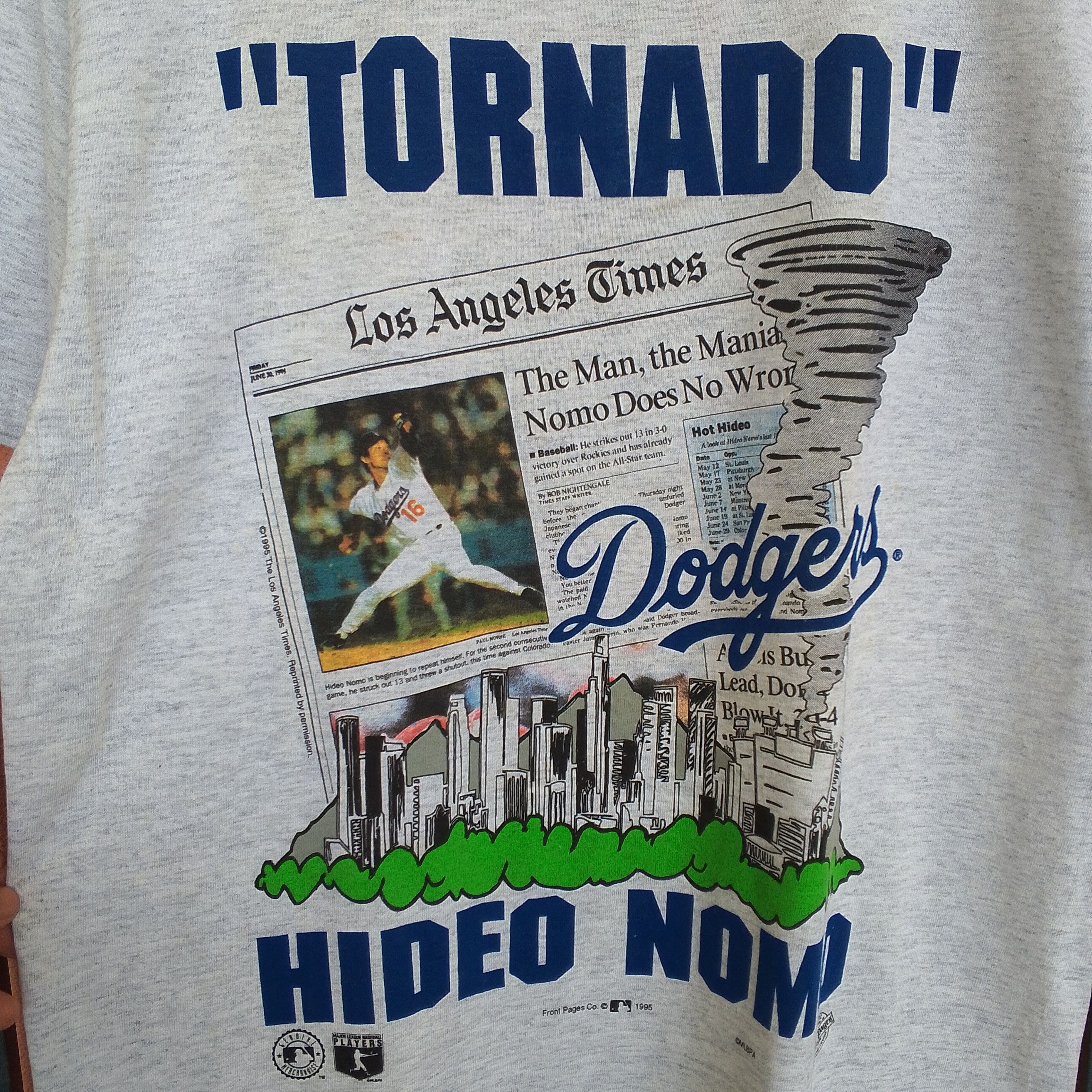MLB Vintage Deadstock 1995 Hideo Nomo Dodgers Tee Size US M / EU 48-50 / 2 - 4 Thumbnail