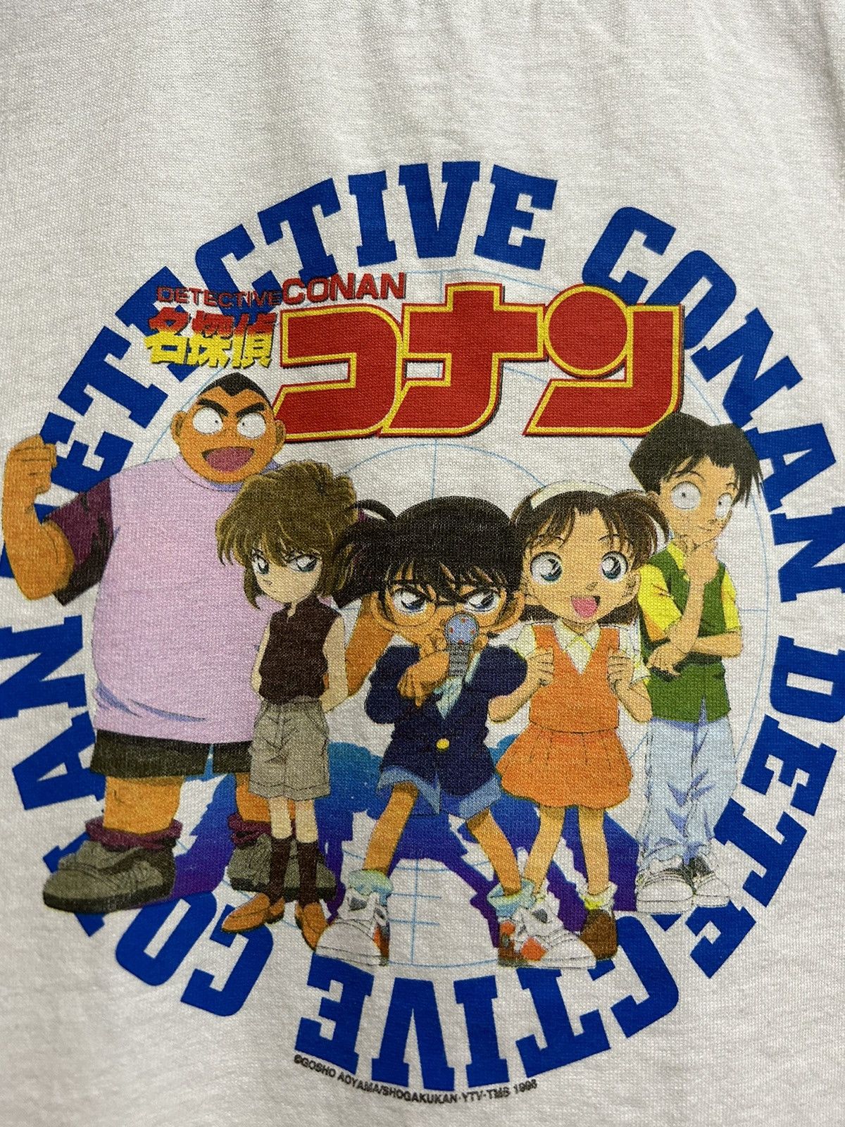 Anime Vintage 1998 Detective Conan Anime Promo Tshirt Size US S / EU 44-46 / 1 - 3 Thumbnail