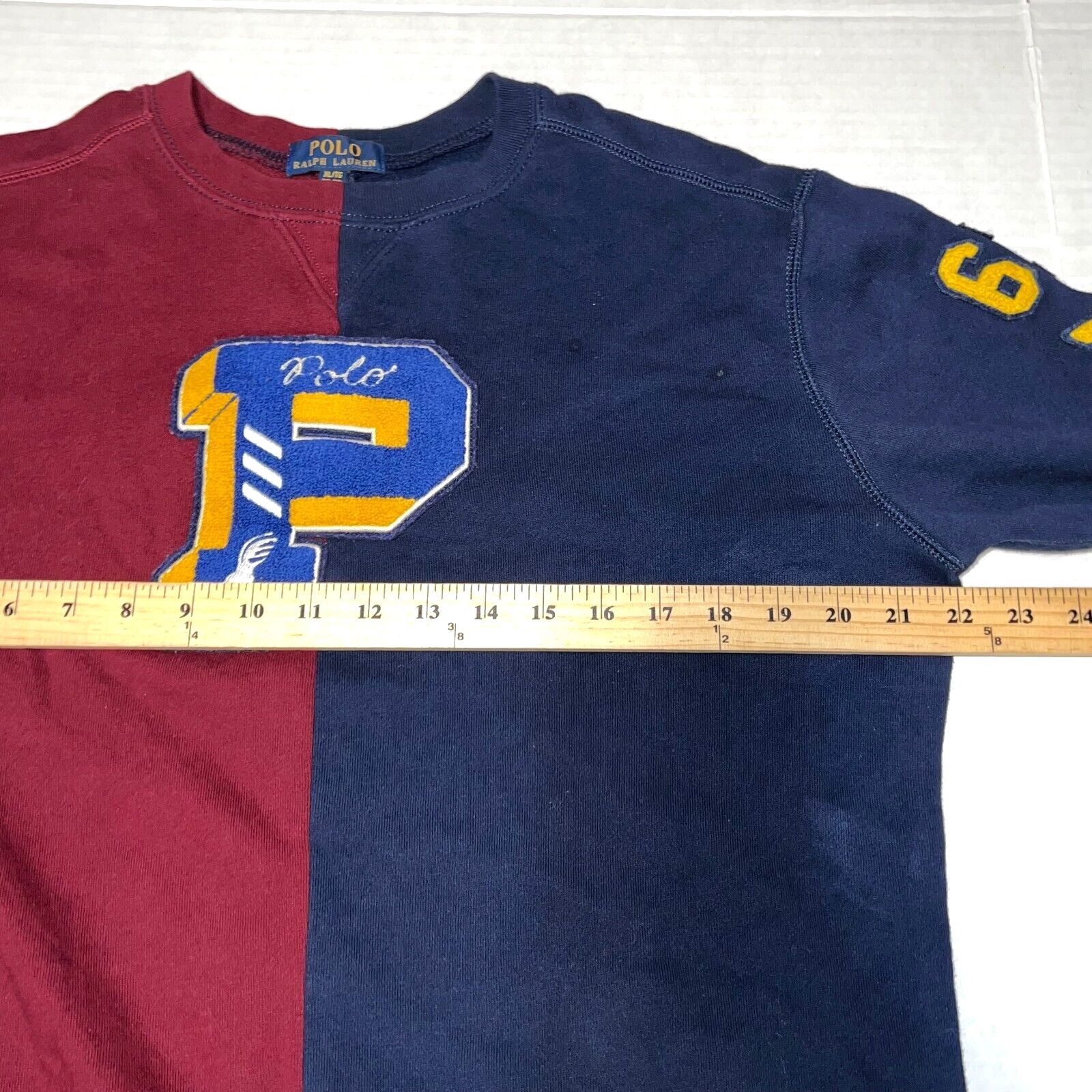 Polo Ralph Lauren Polo Ralph Lauren P Patch 67 Varsity Split Sweater Small Size US XS / EU 42 / 0 - 9 Thumbnail