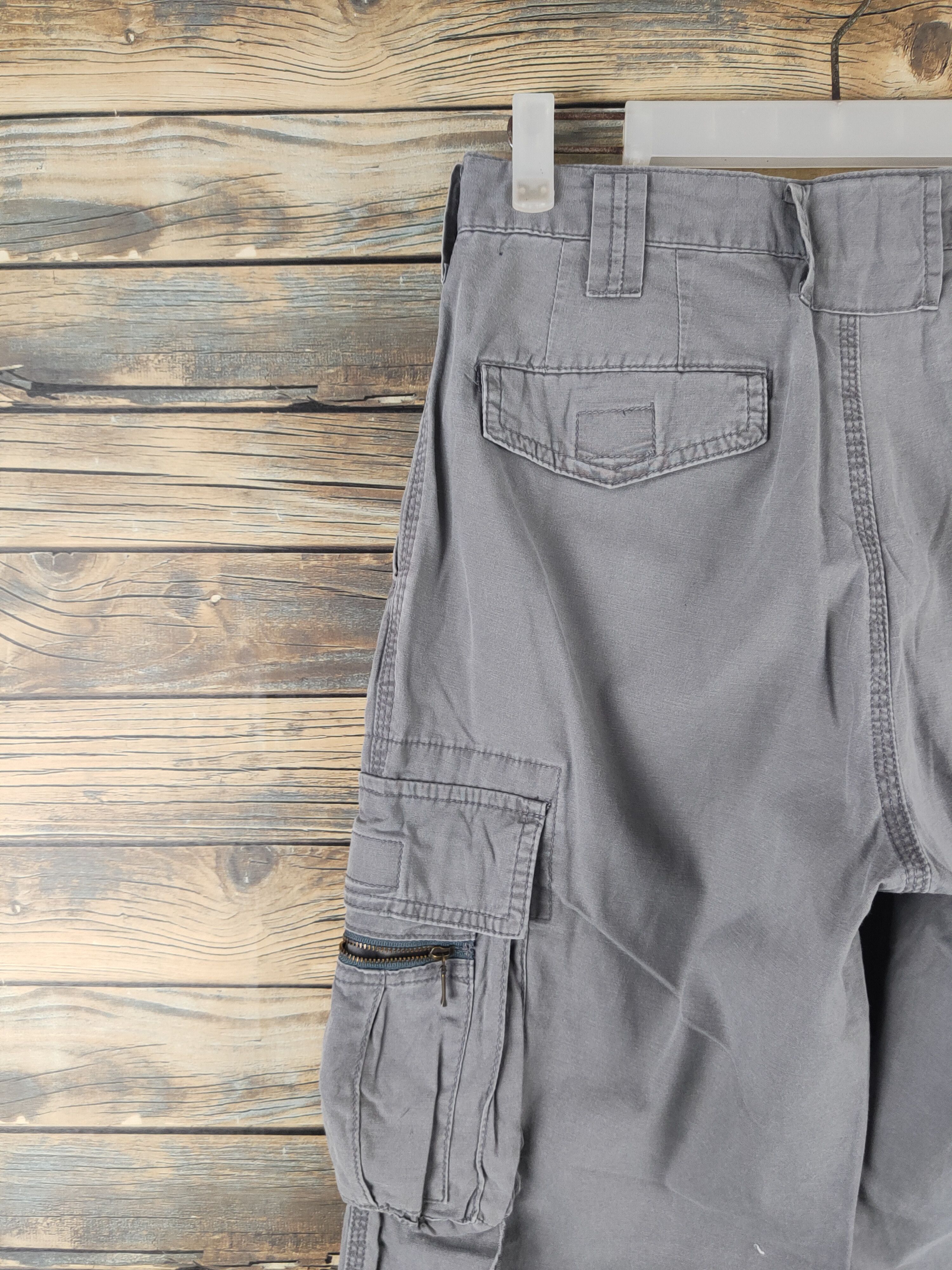 Japanese Brand DL Gran Cisco Gray Multipocket Tactical Cargo Pants #46-288T Size US 28 / EU 44 - 8 Thumbnail