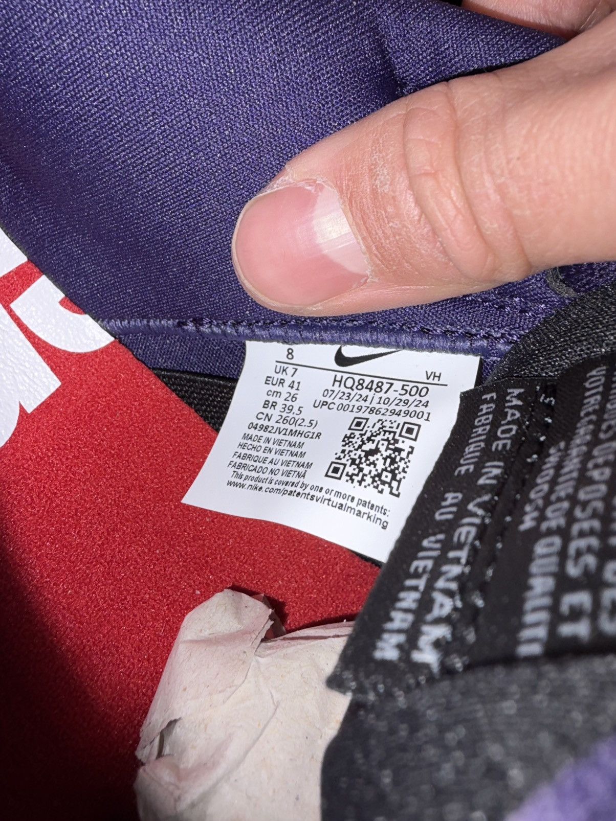 Nike × Supreme Supreme Dunk low EU colorway Size US 8 / EU 41 - 6 Thumbnail