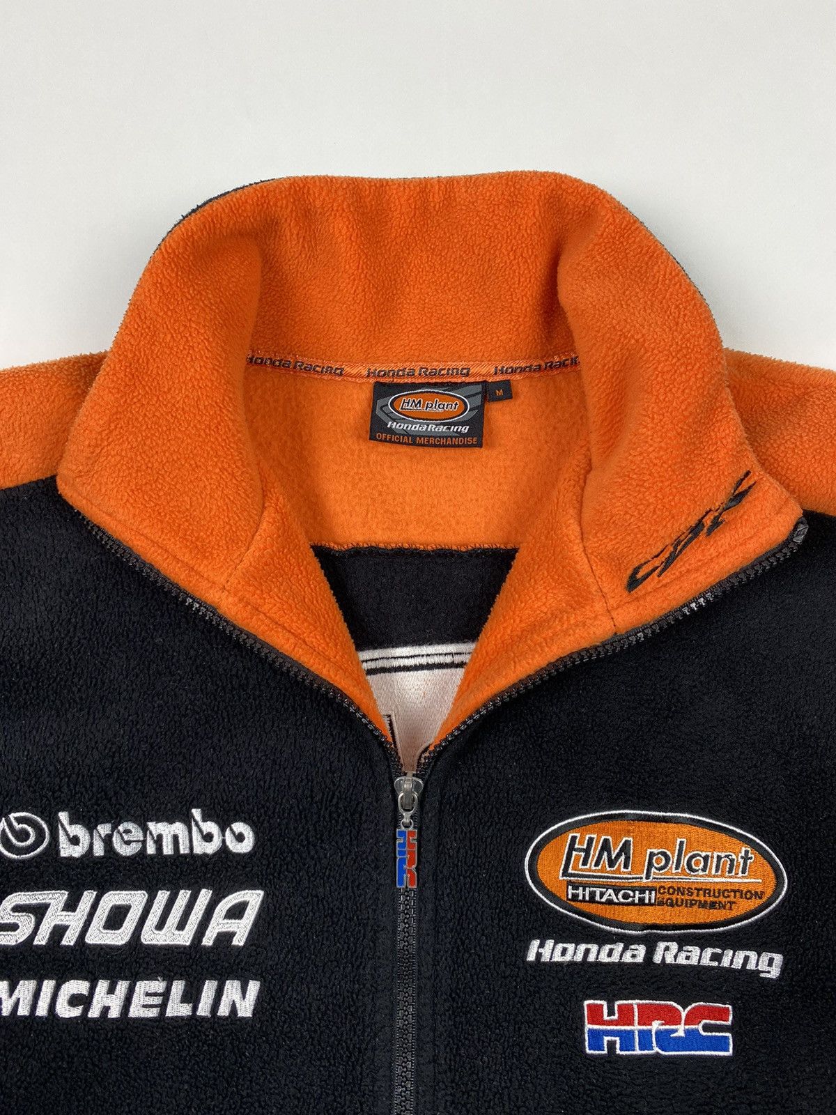 2000’s Vintage Honda HM Plant Moto Team Racing Fleece Jacket