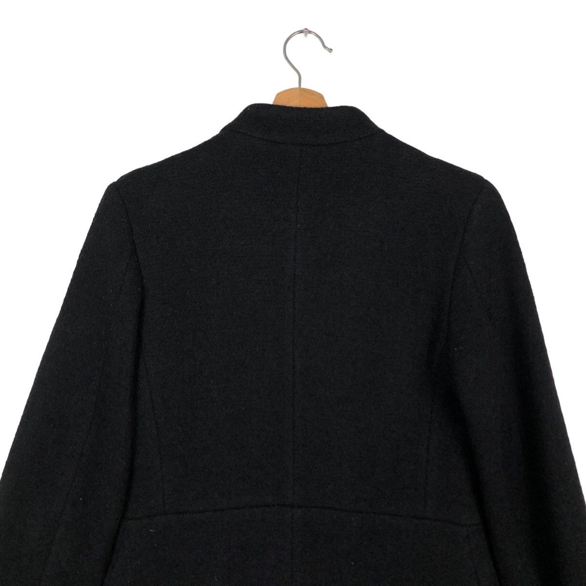 agnes b. 🔥Rich Brown - Fly Coat Herringbone Wool Long Jacket Size US M / EU 48-50 / 2 - 9 Thumbnail