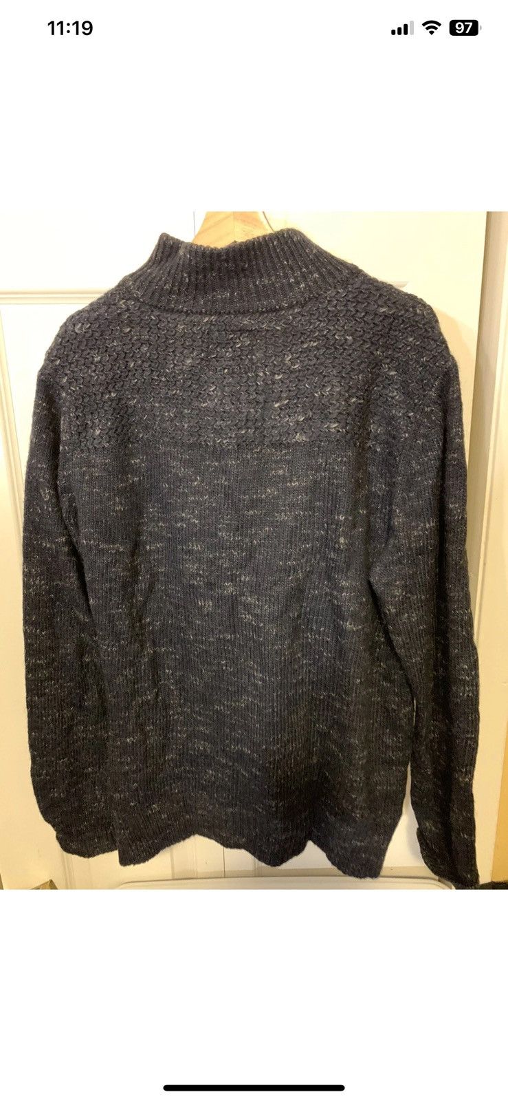 Paolo Mondo Paolo Mondo Mens Sz L Wool Blend sweater Blue Made In Italy Size US L / EU 52-54 / 3 - 6 Thumbnail