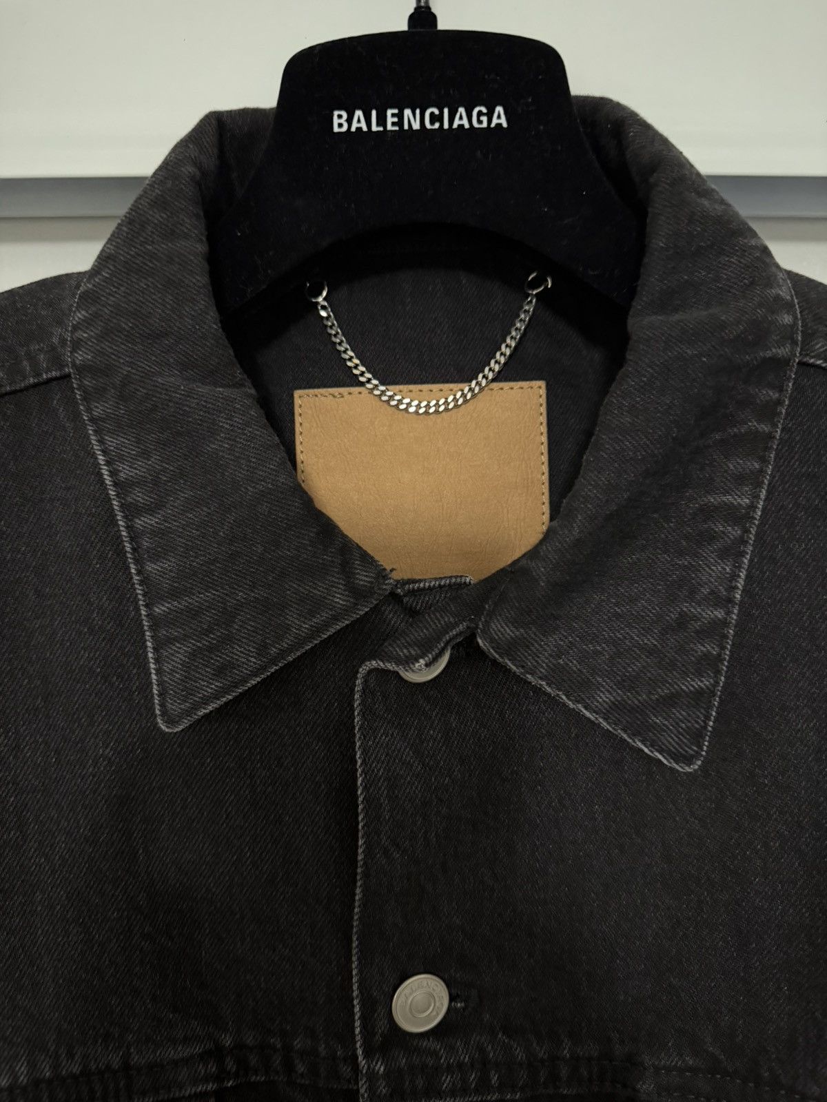 Balenciaga Balenciaga 2017 Padded Shoulder Denim Jacket Size US M / EU 48-50 / 2 - 3 Thumbnail