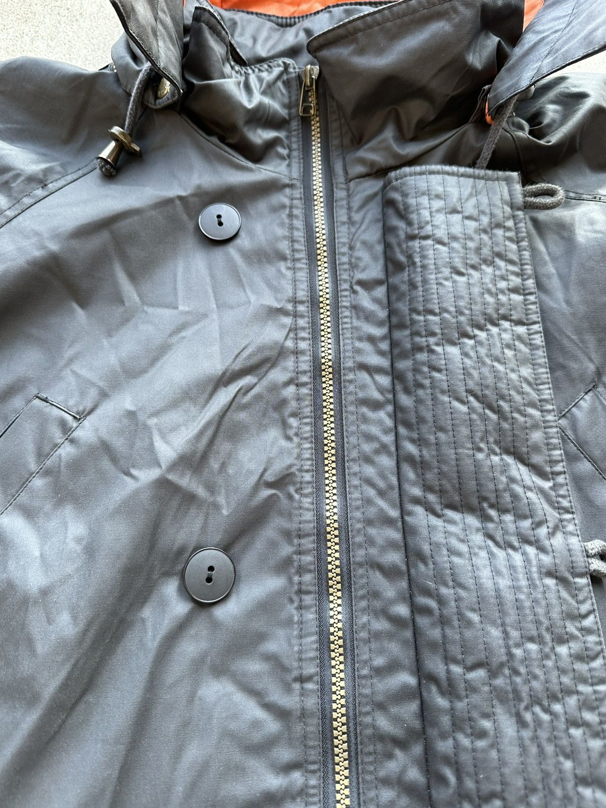 Nike × Vintage Vintage Nike Jacket Bomber Semi Trench Big Swoosh 90s Size US XXL / EU 58 / 5 - 6 Thumbnail