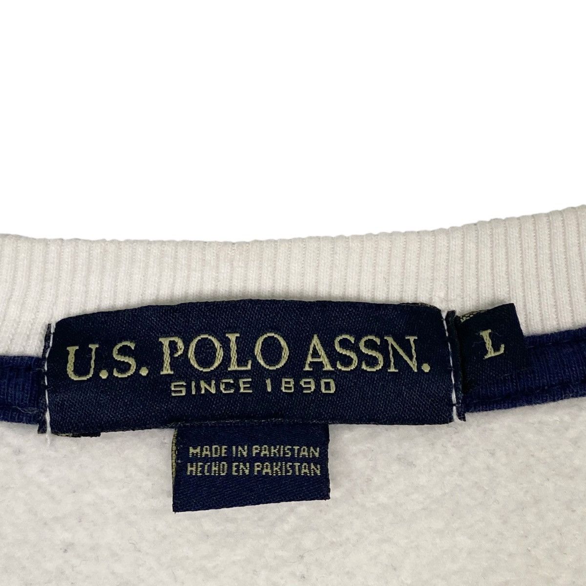 Other Vintage U.S Polo Asson Big Printed White Sweatshirt Size L Size US L / EU 52-54 / 3 - 5 Thumbnail