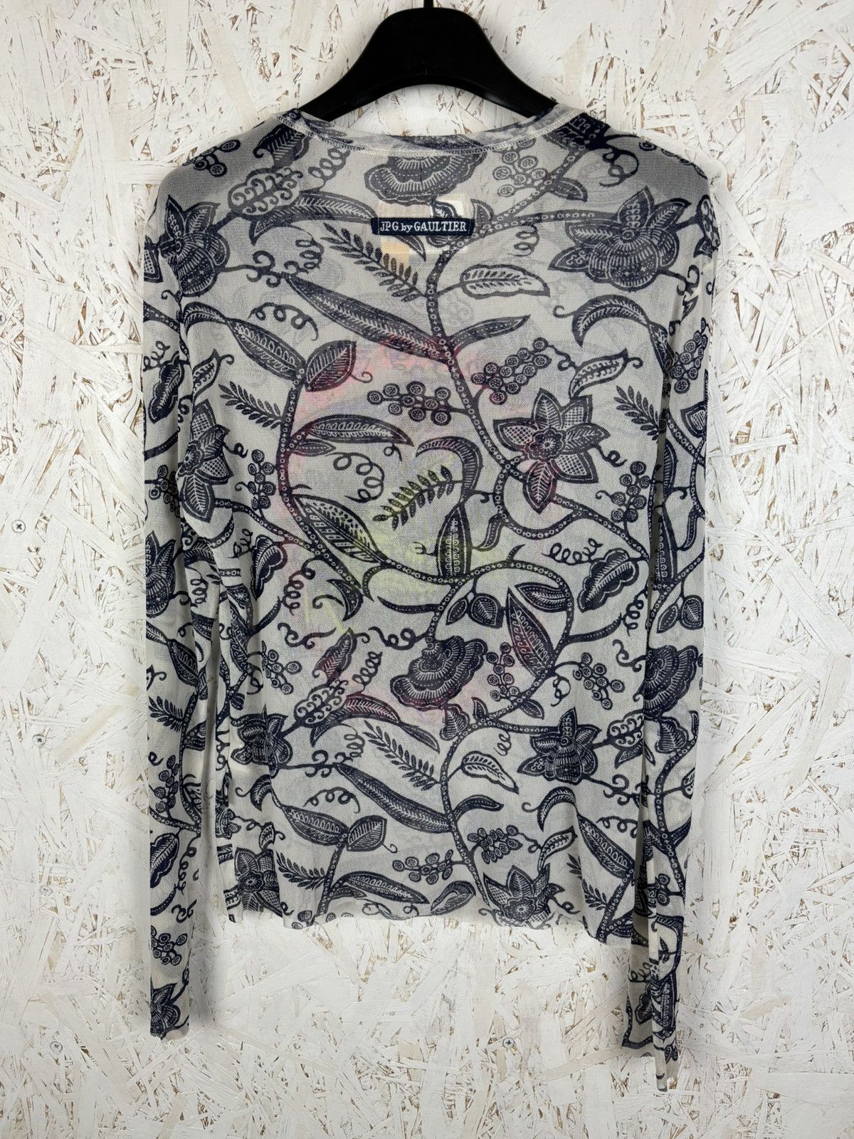 Jean Paul Gaultier Vintage Jean Paul Gaultier JPG La Mujer Mesh Top Long Sleeve Size L / US 10 / IT 46 - 6 Thumbnail