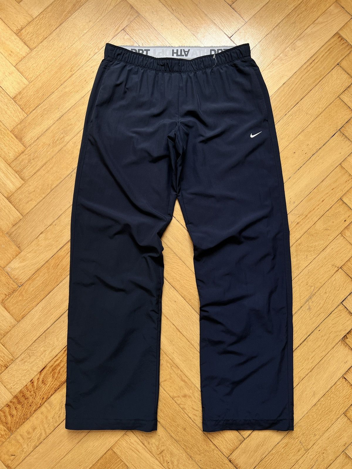 Nike × Vintage Nike VTG 2000s ultralight track pants dark blue navy y2k rap Size US 30 / EU 46 - 2 Thumbnail