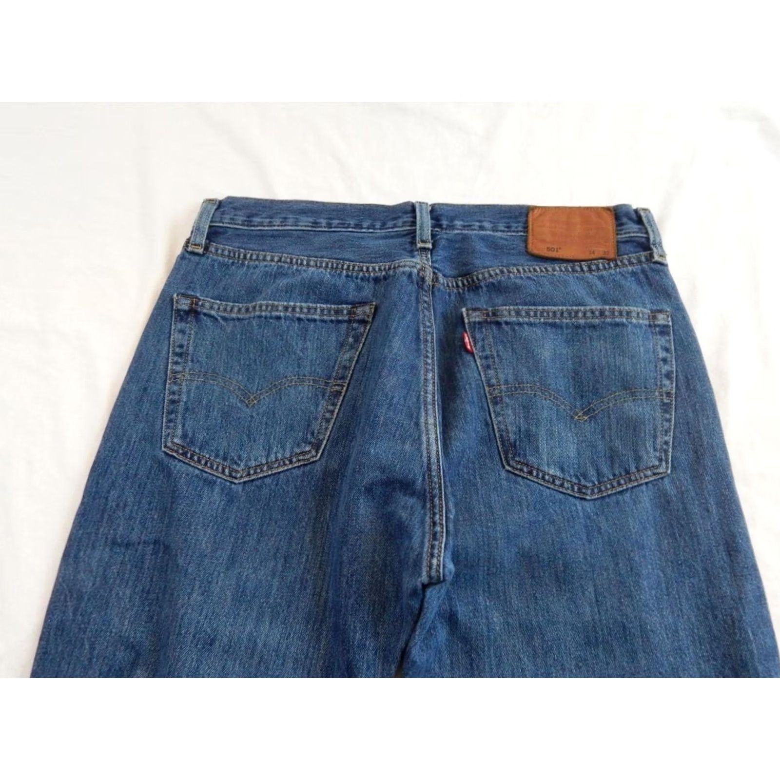 Levi's 501 Big E Jeans Straight Blue Waist 34 Leg 32 W34 L32 Button Fly, Men's — image 3 of 6