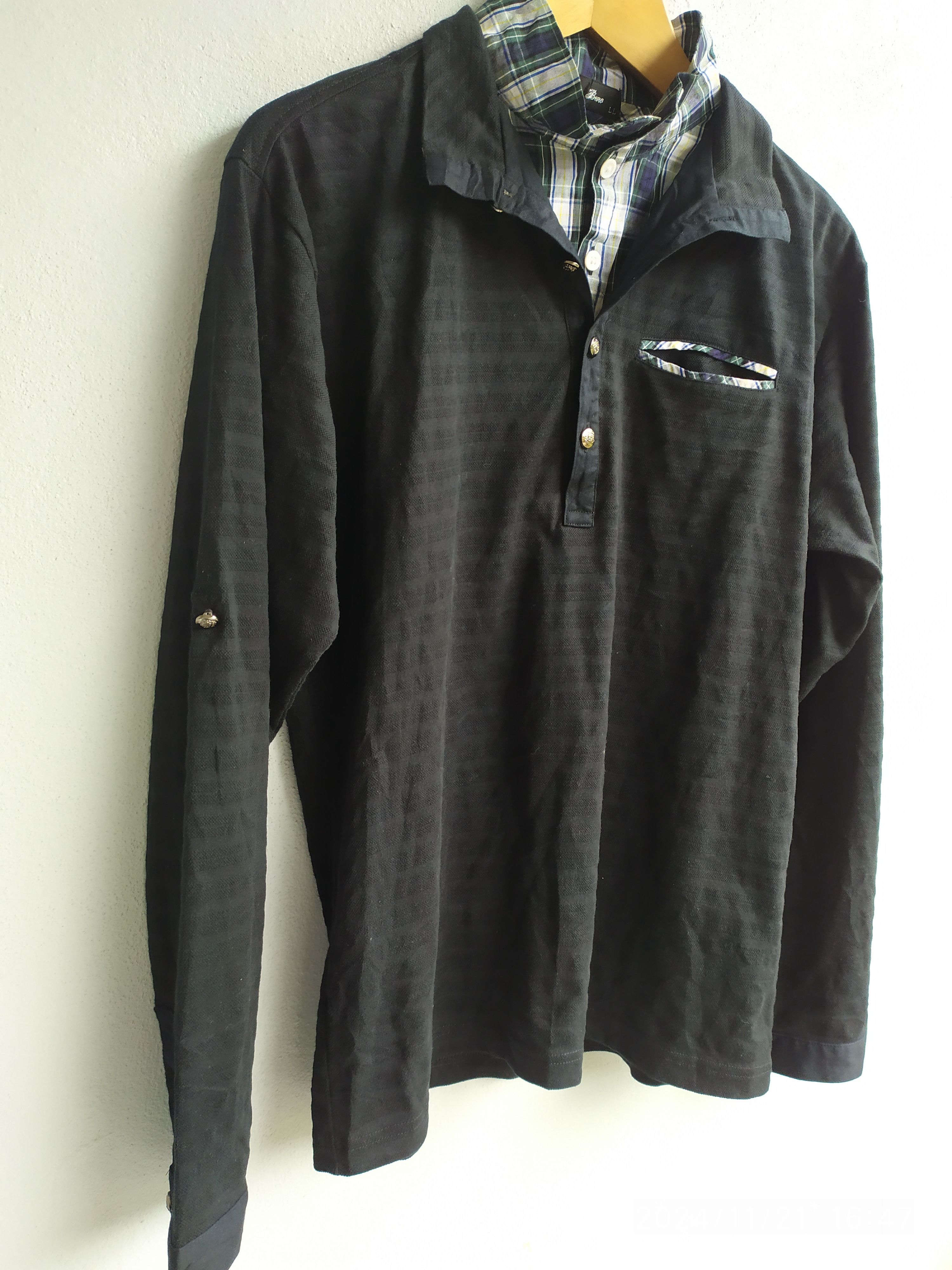 If Six Was Nine × Japanese Brand × KMRii Gothic Long sleeve Nota Bene Double Layer Size US L / EU 52-54 / 3 - 8 Thumbnail