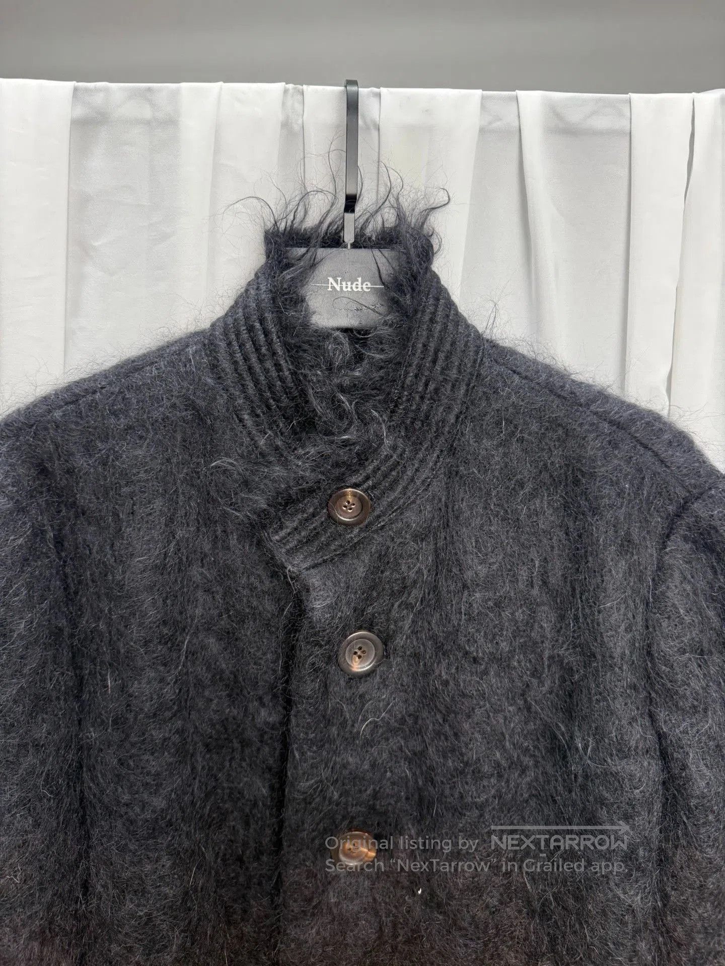 Issey Miyake Issey Miyake Mohair Gradient Stand Collar Coat. Size US M / EU 48-50 / 2 - 4 Thumbnail