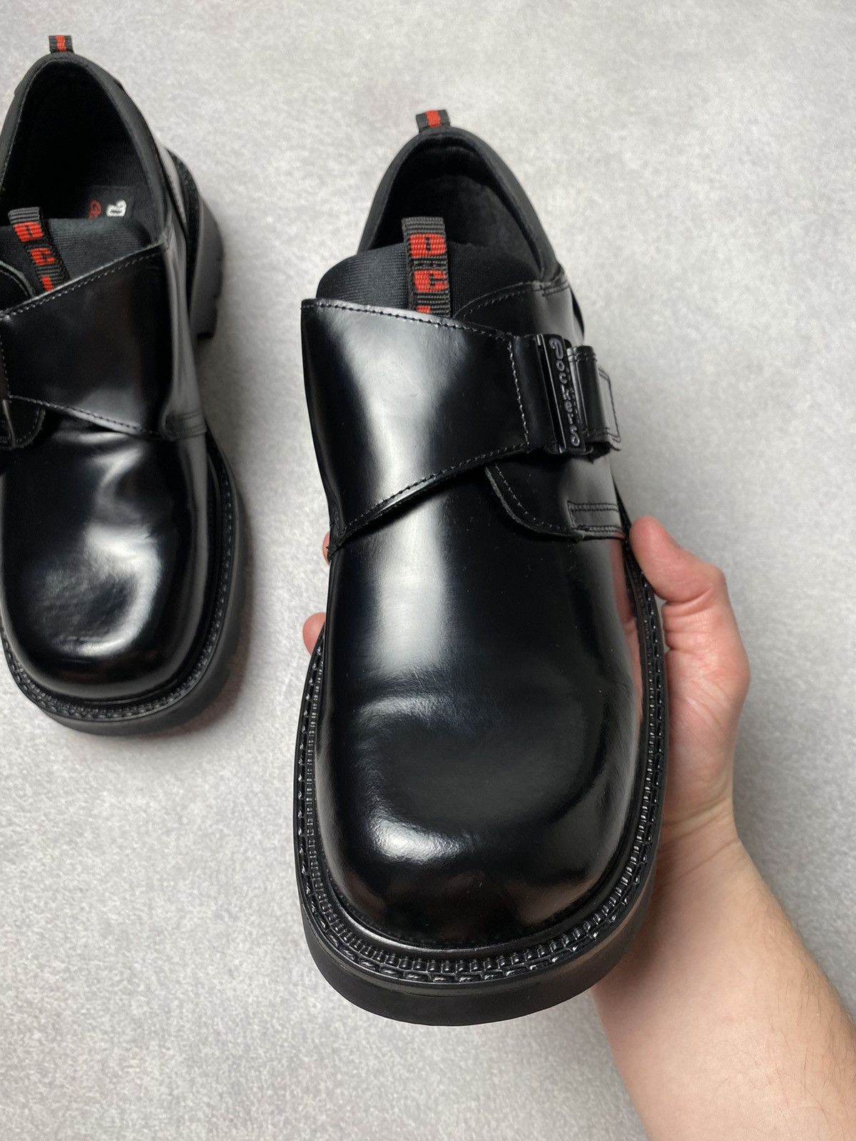 Dockers Dockers Vintage Chunky Black Leather Platform Boots goth Y2K Size US 9.5 / EU 42-43 - 9 Thumbnail