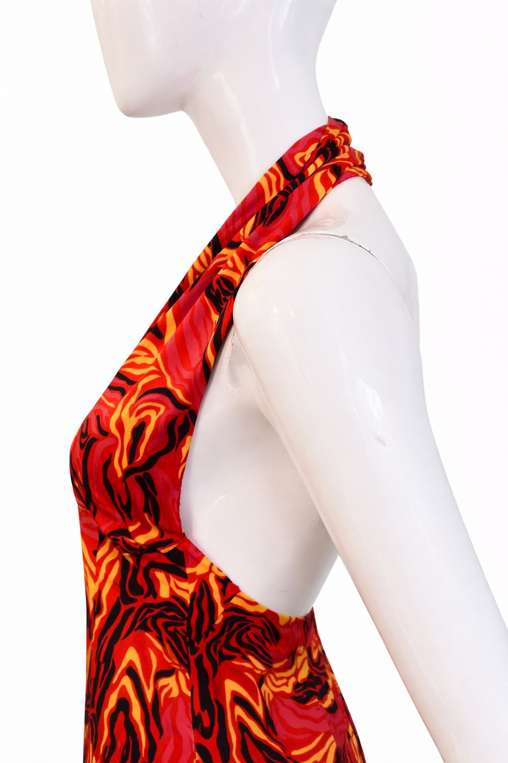 Versace Gianni Versace Couture Halter Neck Maxi Flame Evenig Dress Size M / US 6-8 / IT 42-44 - 5 Thumbnail