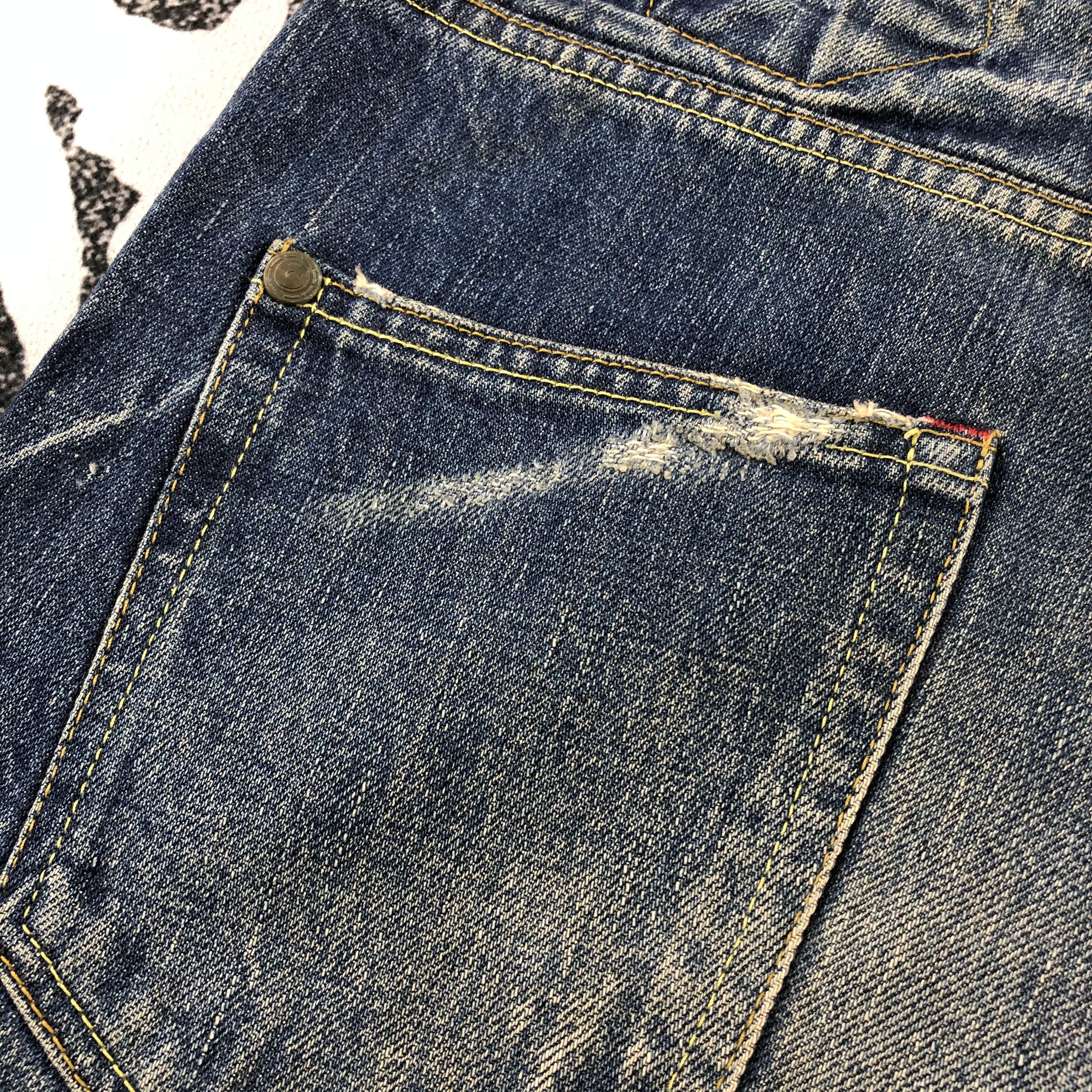 Japanese Brand Nine Rulas Line Jeans Distressed Denim KJ773 Size US 32 / EU 48 - 8 Thumbnail