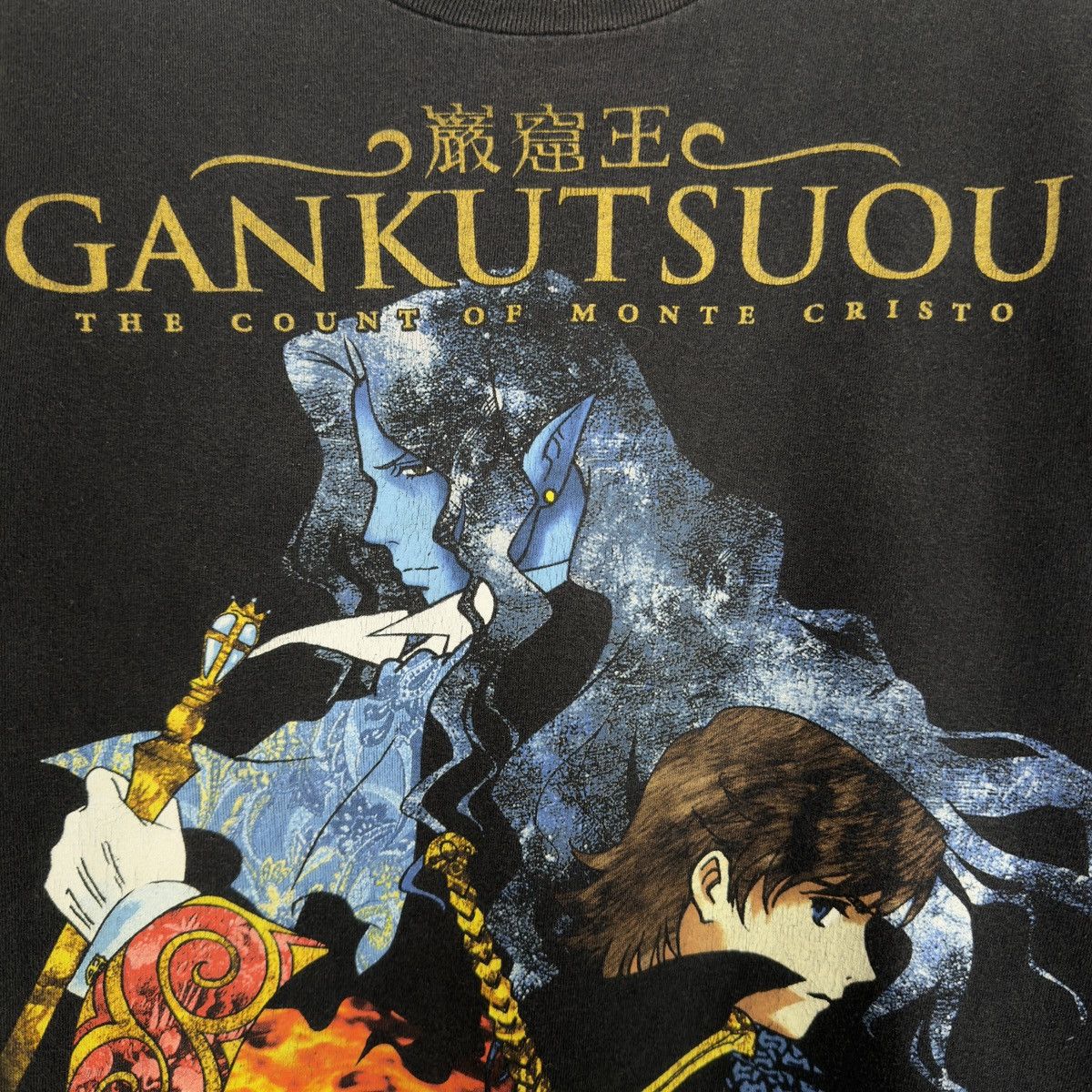 Anime Vintage 2004 Gankutsou Count of Montecristo Anime T Shirt Size US M / EU 48-50 / 2 - 4 Thumbnail