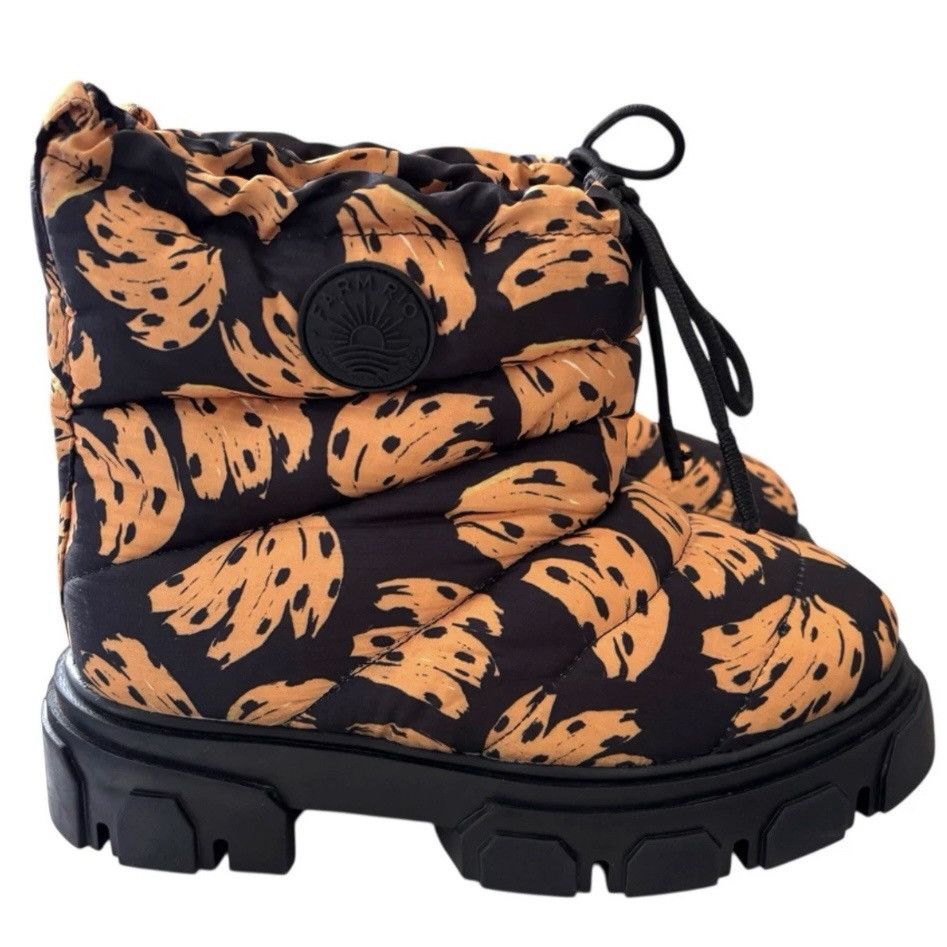 Farm Rio Women's Farm Rio Banana Puffer Winter Boots NEW Size US 8.5 / IT 38.5 - 1 Thumbnail
