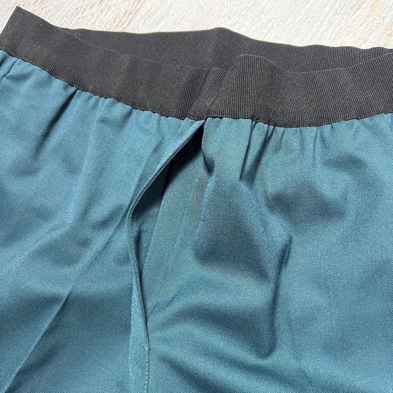 Other Jucca 365 Cigarette Pants Teal High Rise Ankle Crop Size L Size 31" - 6 Thumbnail