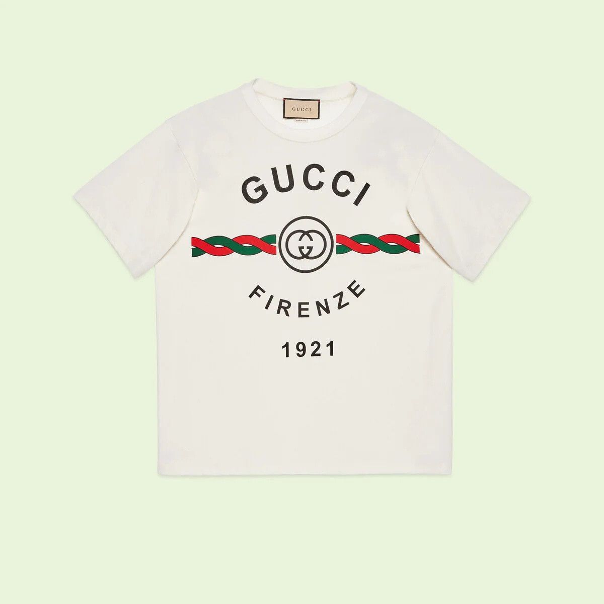 Gucci o1s1wg110925 Firenze 1921' T-Shirt in White Size US S / EU 44-46 / 1 - 1 Thumbnail