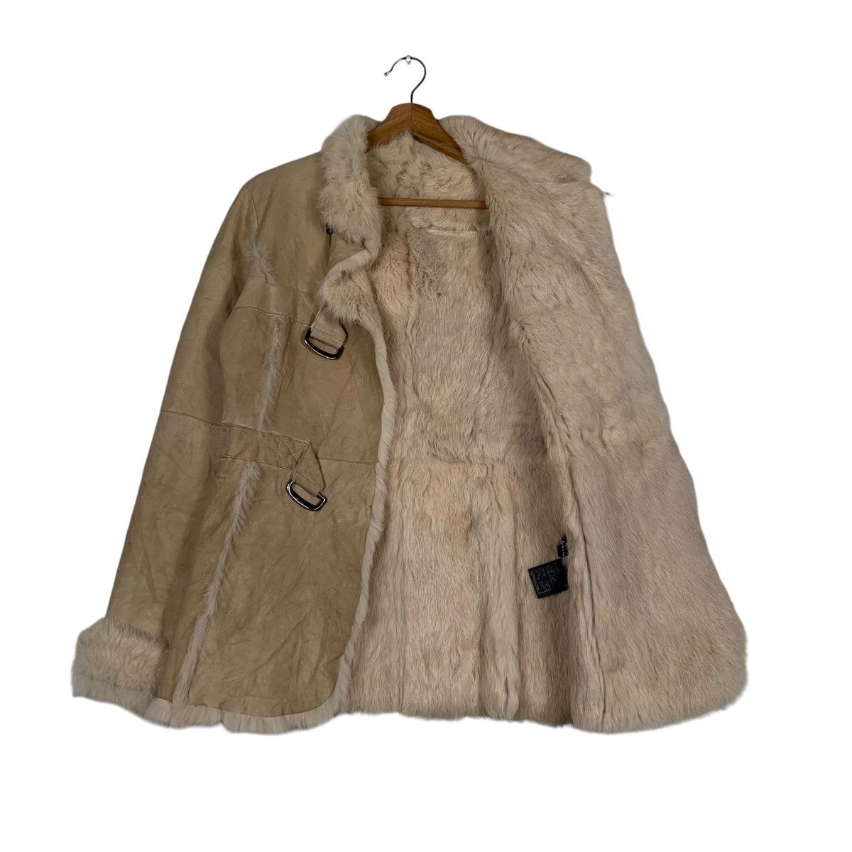 Other Koji Tachiyama Rabbit Fur Shearling Jacket Size M / US 6-8 / IT 42-44 - 9 Thumbnail