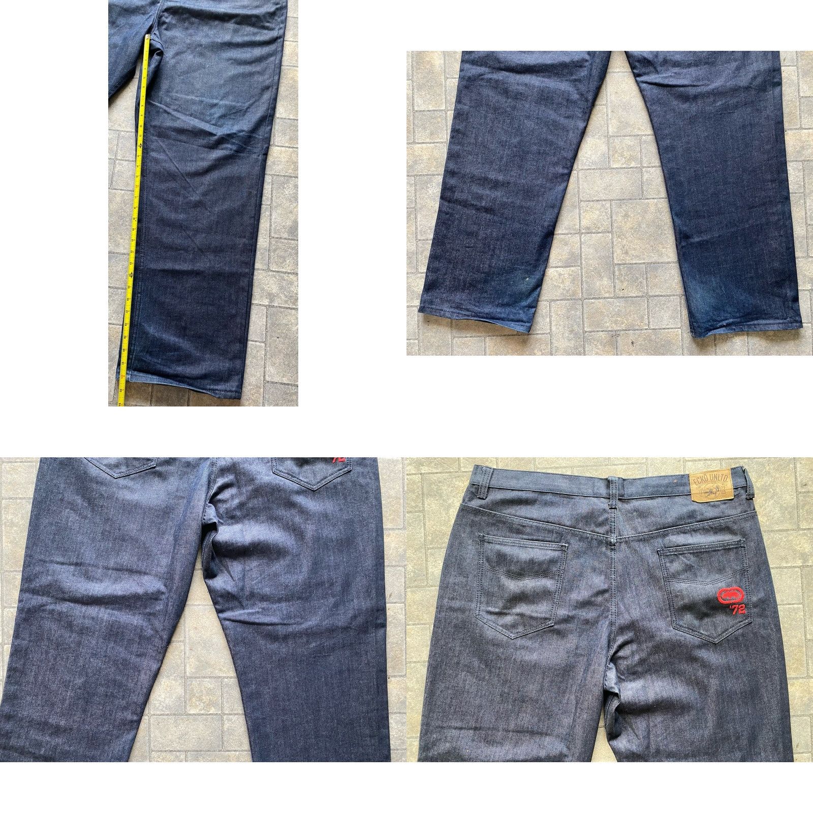 Ecko Unltd. VINTAGE Ecko Unltd. Jeans Pants Dark Blue Relaxed Fit 44B 1972 5-Pocket Denim VTG Mens Size US 44 / EU 60 - 9 Thumbnail