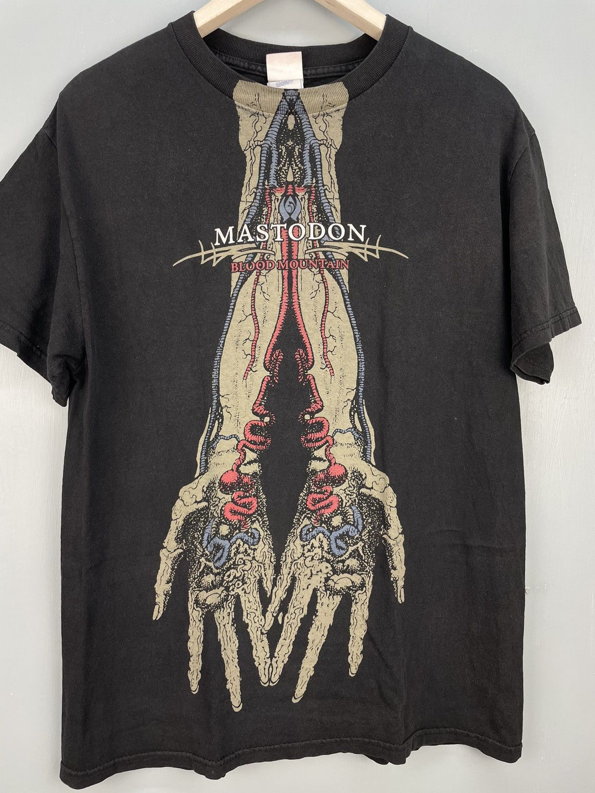 Band Tees Vintage Y2K Mastodon Heavy Metal band Blood Mountain t shirt Size US M / EU 48-50 / 2 - 3 Thumbnail