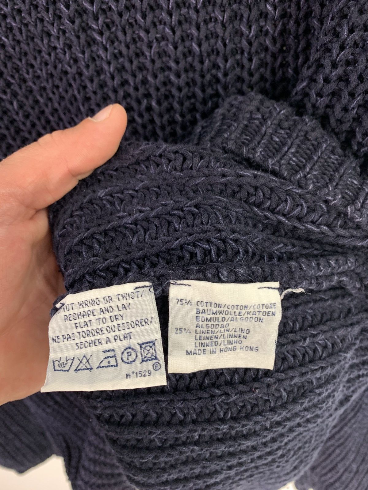 Polo Ralph Lauren × Ralph Lauren × Vintage vintage Ralph Lauren Knitted Cotton/Linen Sweater L Size Size US L / EU 52-54 / 3 - 7 Thumbnail