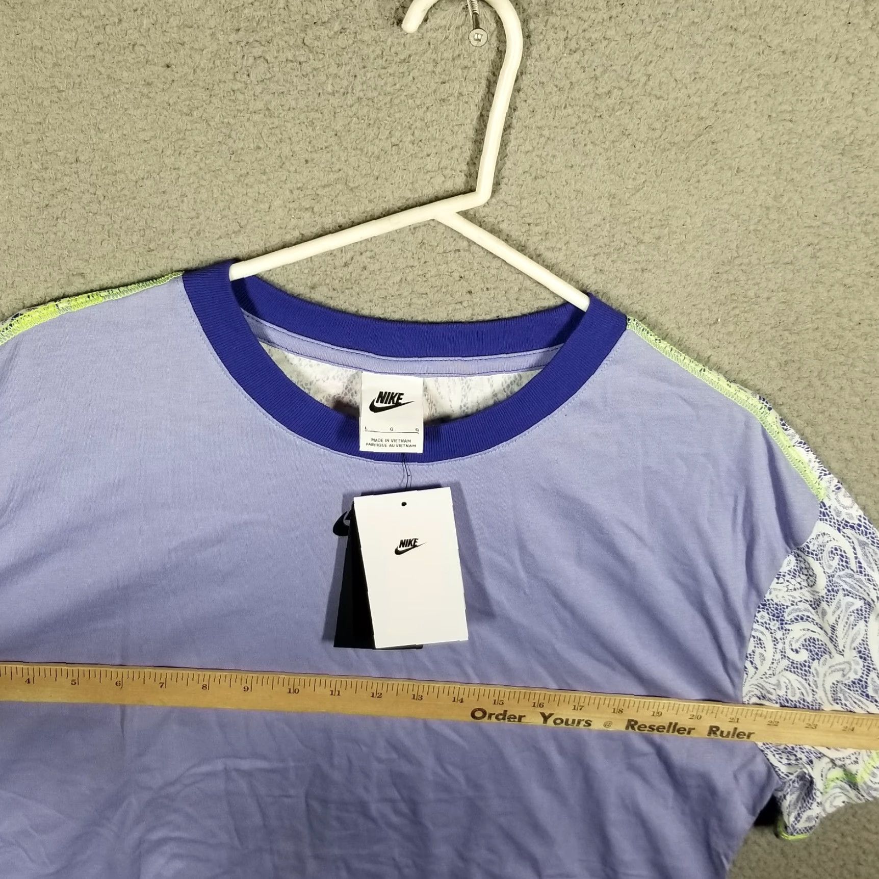 Nike Nike Women Cropped Crew Neck T-Shirt Purple Tennis Activewear Large Serena Williams Design Size L / US 10 / IT 46 - 7 Thumbnail