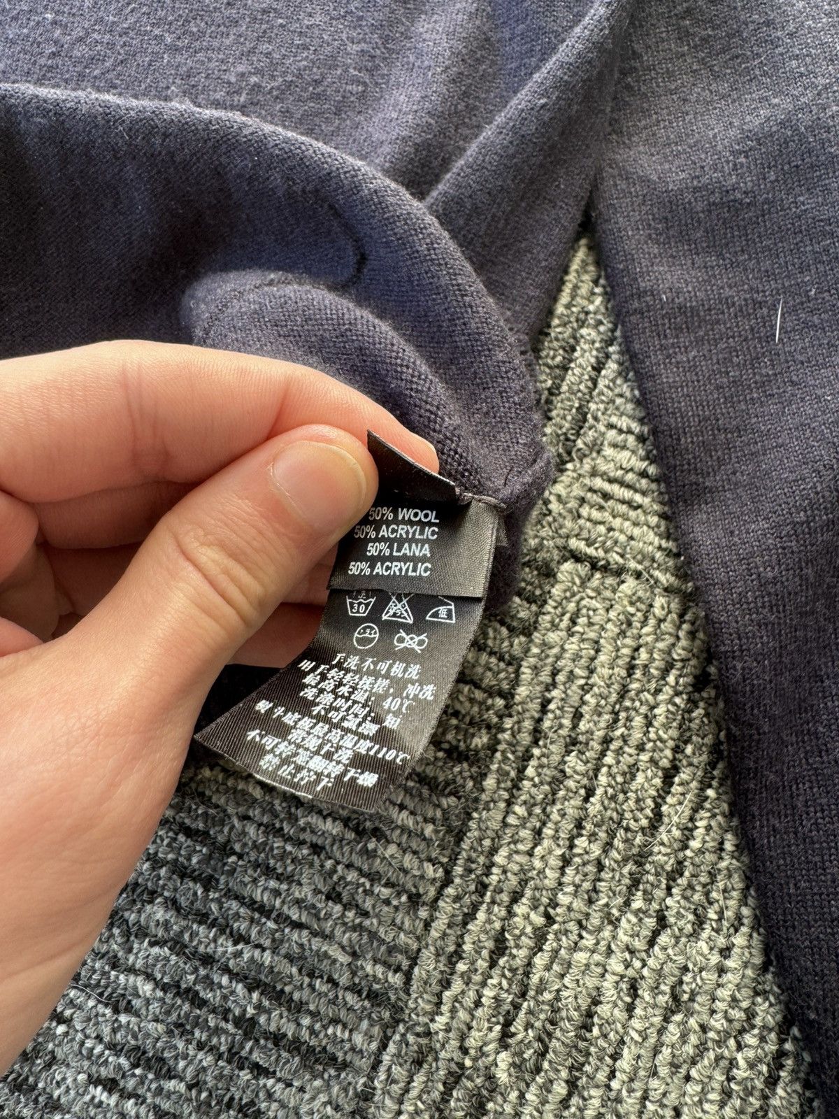 Z Zegna ZZegna mens cardigan blue wool Size US M / EU 48-50 / 2 - 10 Thumbnail