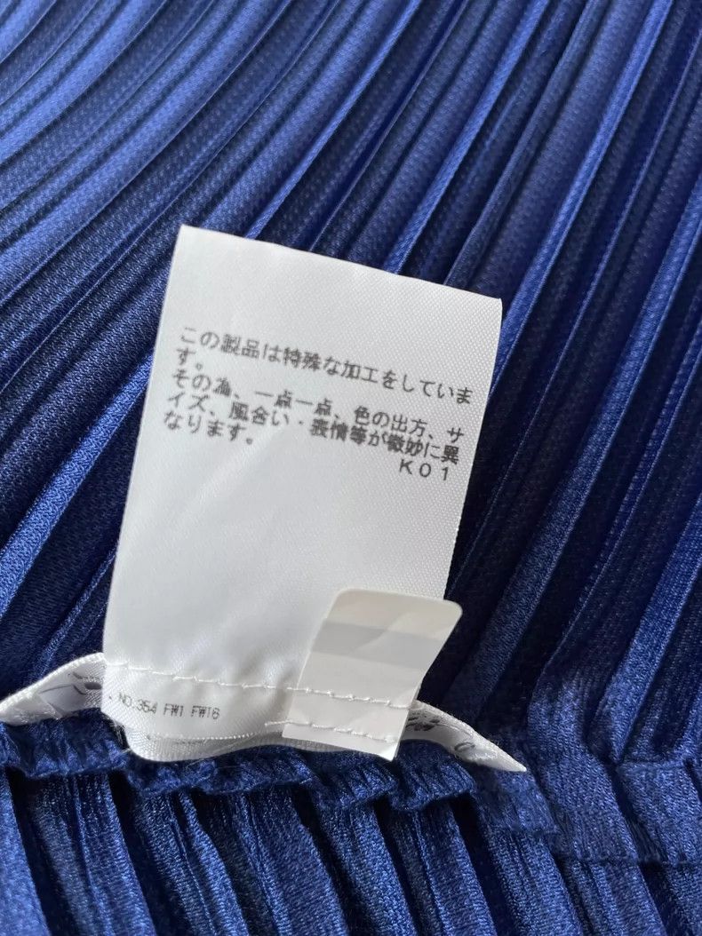 Issey Miyake Issey Miyake size:3 Dark blue twill spring pleated silhoue Size M / US 6-8 / IT 42-44 - 8 Thumbnail