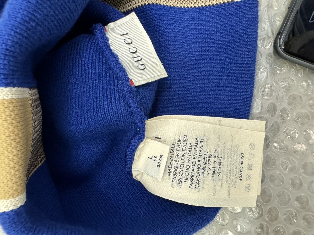 Designer × Gucci Gucci GG Blue Beanie Cap Size ONE SIZE - 2 Thumbnail
