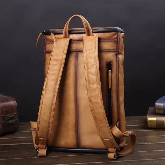Genuine Leather Vintage Leather Backpack Size ONE SIZE - 2 Thumbnail