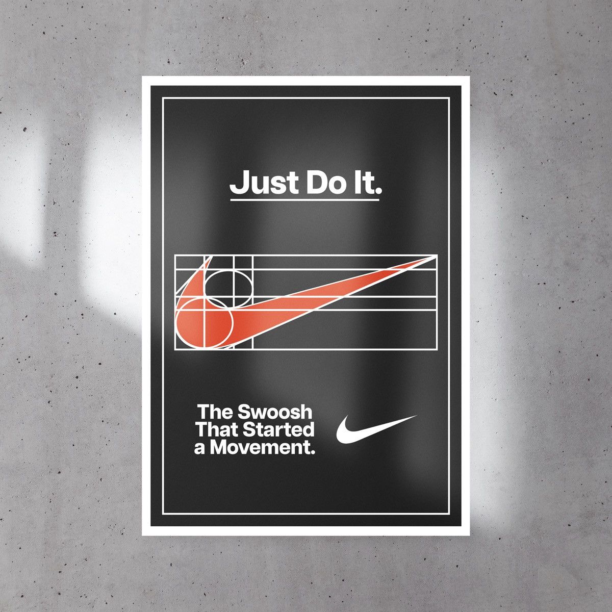 Other Nike Swoosh Just Do It Poster Size ONE SIZE - 1 Thumbnail