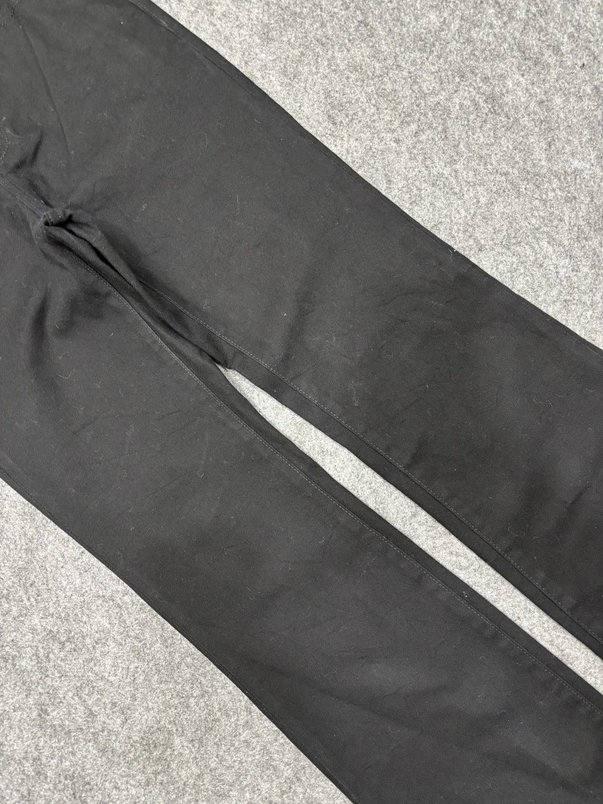 GU 💥Flare💥Japanese Brand GU Superblack Elastic Denim F693 Size US 26 / EU 42 - 7 Thumbnail