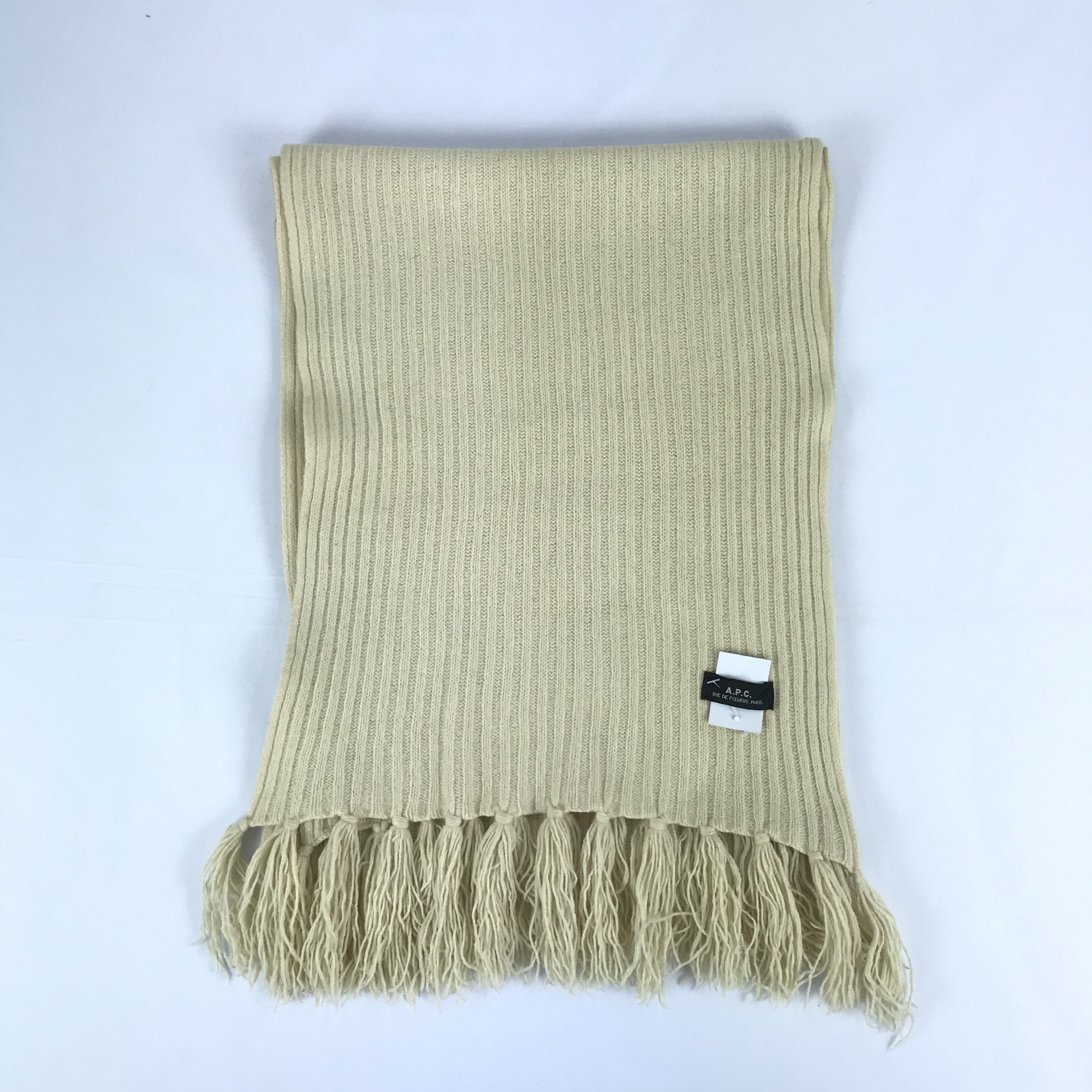 A.P.C. Vintage APC Scarf Wool A.P.C Fringe Knit Crochet Scarves. Size ONE SIZE - 2 Thumbnail