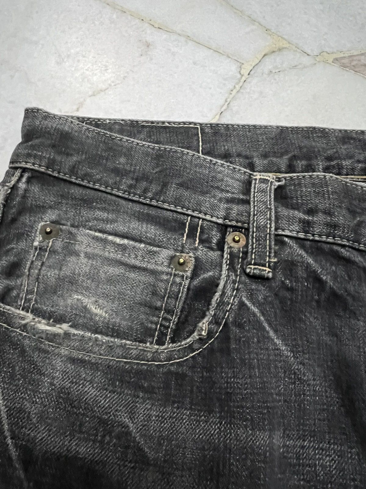 If Six Was Nine × Japanese Brand × Spellbound 💥90’s💥Vintage Spellbound Distress Mud Wash Faded Jean Japan Size US 32 / EU 48 - 11 Thumbnail