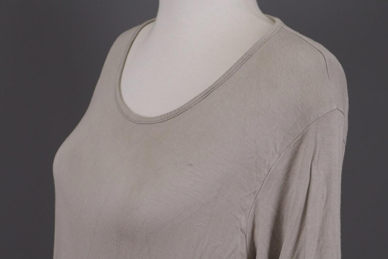 Designer Sarah Santos Gray Lagenlook Relaxed ViscoseTunic Top Blouse Size M / US 6-8 / IT 42-44 - 8 Thumbnail